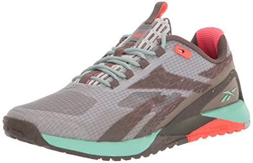Reebok Women's Nano X1 TR Adventure Cross Trainer, Pure Grey/Trek Grey/Hint Mint, 10