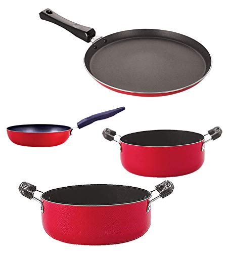 Non Stick Cookware Pots & Pan Gift Set of 4 Pieces with Bakelite Handle(FT13_CVG_CS20_CS24)