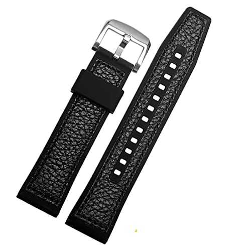 Correa de reloj de cuero genuino 22 mm impermeable para SRPE80K1 y SRPD76K1