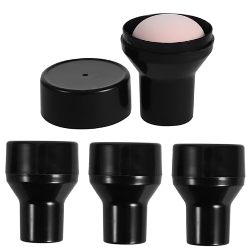 SHERCHPRY 4Pcs Mushroom Shape Makeup Durable Washable Face Powder Applicators Cute Design for Even Application for Women Portable Cosmetic Supplies