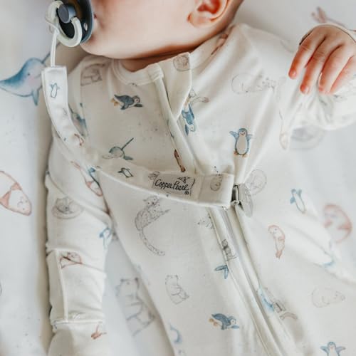 Image of Copper Pearl 3-Pack Pacifier Holders: Premium Knit Binky Clips for Baby Girls and Boys - Stylish Stainless Steel Design for Secure No-Drop Attachment - Arctic Wonder