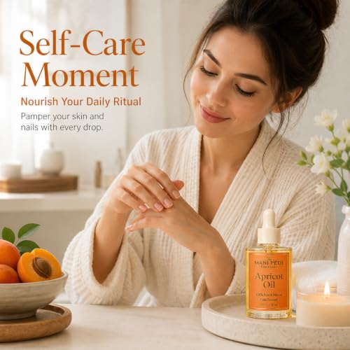 Image of TMPE Cold Pressed Apricot Kernel Oil for Hair & Skin - Lightweight Carrier Oil for Dry Skin, Hair Nourishment & Body Massage - 30ml