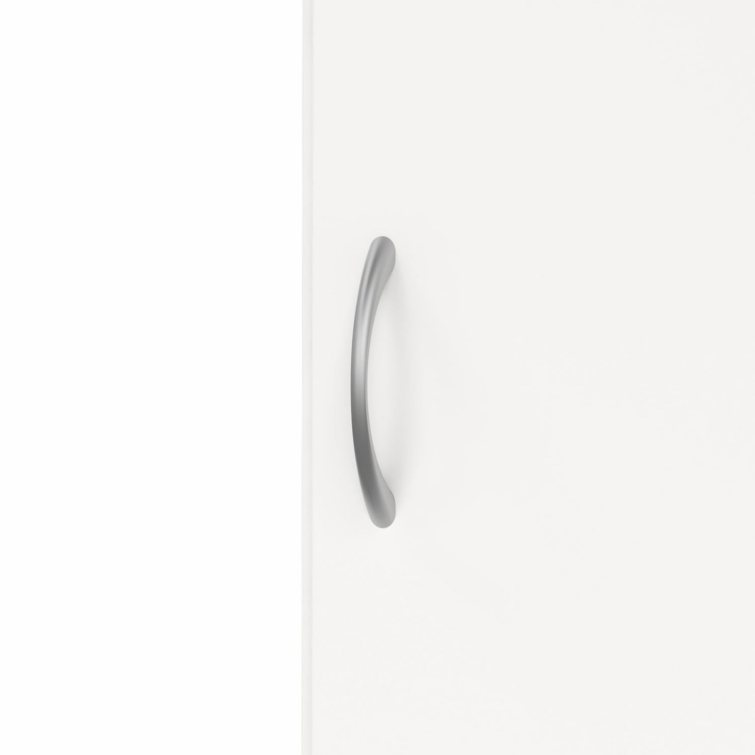 Bricozone Armadio 1 Anta Salvaspazio Mobile Compatto Con Ripiani Interni Design Moderno Minimal Colore Bianco Per Ingresso Bagno Lavanderia Camera Da Letto