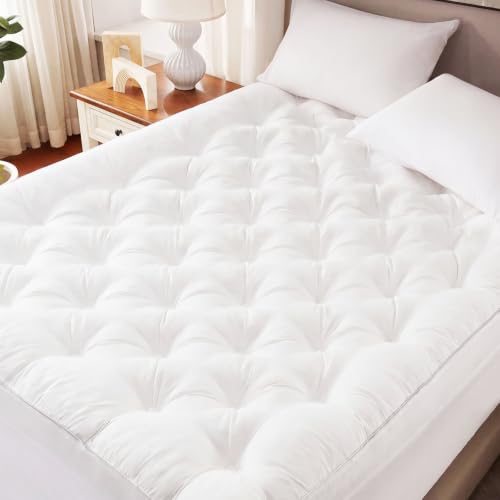4 Inch Memory Foam Mattress Topper Queen Size for Back Pain Relief