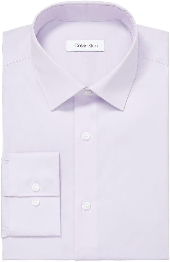 Calvin Klein Mens Dress Shirt Slim Fit Refined Cotton Stretch - Image 3