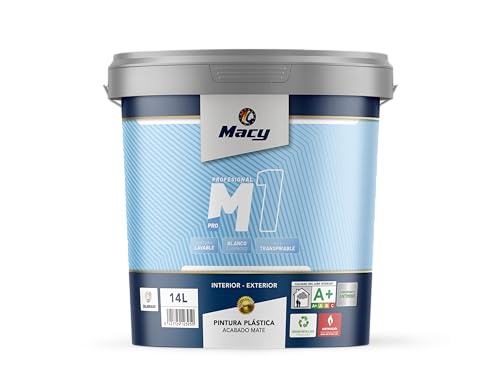 Macy Pintura Plástica Mate M-1 Antimoho para Interior y Exterior con...