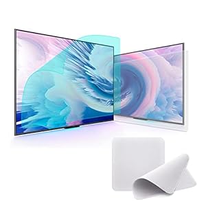 AIZYR Frosted Anti Glare Anti Blue Light Anti UV TV Screen Protector for 86" LCD, LED, 4K OLED & QLED HDTV Displays, Monitor Reflection Reducer, Matte Surface Anti Scratch, 75.8x43.3inch