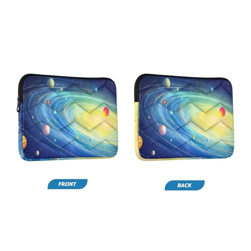 Funda para portátil 13-14 pulgadas con diseño sistema solar miniatura 2
