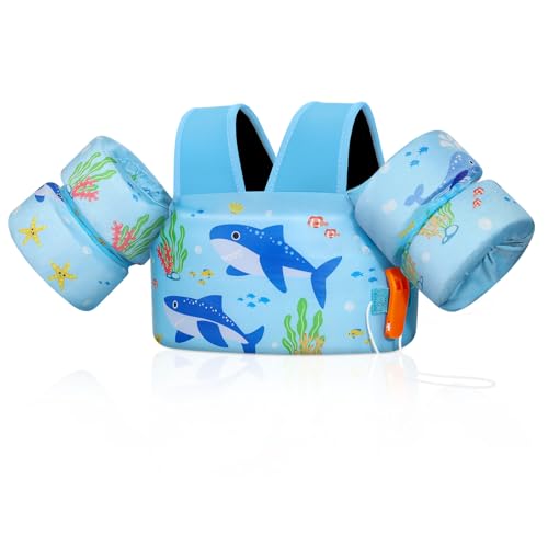 MoKo Toddler Swim Vest for Kids, Swim Arm Floaties...