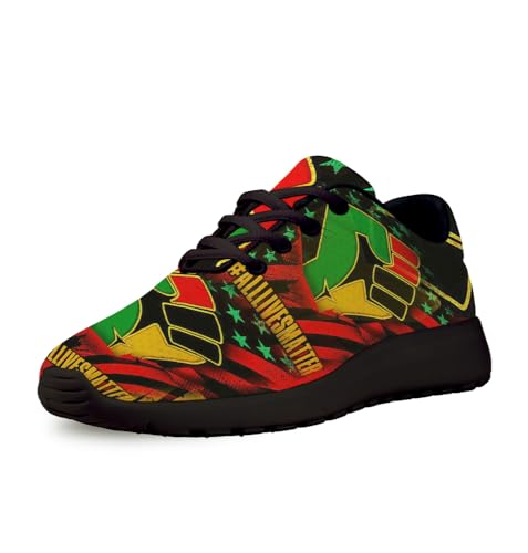All Lives Matter African American Shoes for Women Men Trail Running Casual Fashion Sneakers Slip-on Tennis Shoes