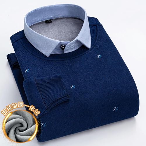 Pulls chauds décontractés basiques tricot doux double col