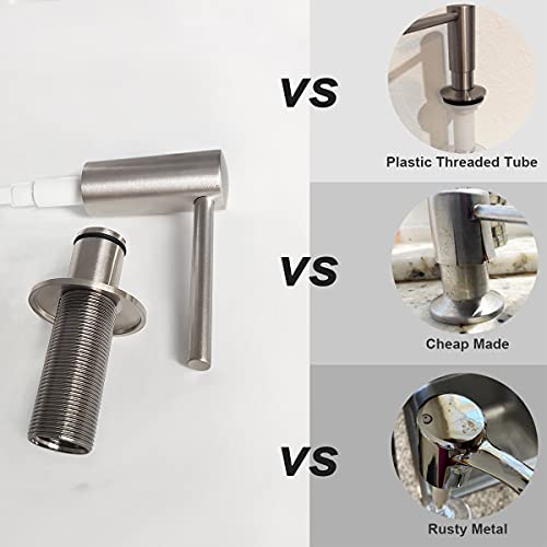 Eadot ESDB-05N Brushed Nickel Built In Dish Soap Dispenser thumb #1