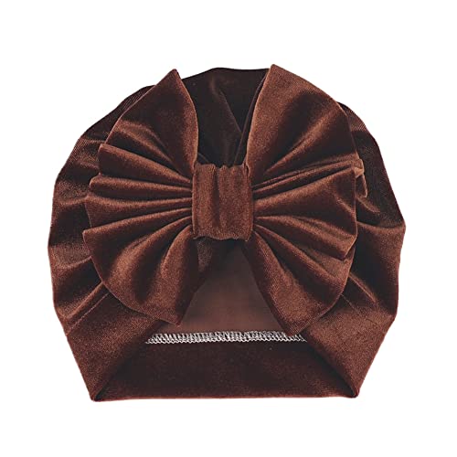 Yeeman Christmas Theme Velvet Bowknot Hat For 6-18 Months Baby Girls,Toddler Girls Bows Turban Head Wrap Photography Props (Christmas Red+Dark Green+Dark Brown+Navy+Pink) #TOP6
