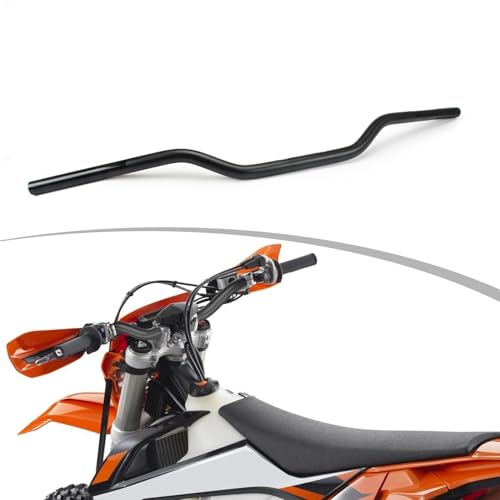 Motorrad Lenker 22mm,Lenker 7/8" Universal für SX EXC CRF YZF KXF KLX RMZ DRZ Pit Bike Dirt Bike ATV Quad Motocross-Schwarz