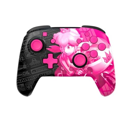 PDP Rematch GLOW drahtlos Controller Grand Prix Peach Nintendo Switch