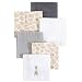 Hudson Baby 6 Piece Woven Terry Washcloths, Giraffe, One Size