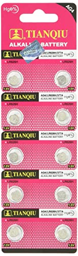 Tianqiu AG4 10Pc Alkaline Button Cell Watch Batteries