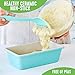 GreenLife Healthy Ceramic Nonstick, 8.5" x 4.4" Loaf Pan for Cake Bread Meatloaf and More, PFAS-Free, Turquoise