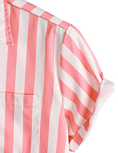 VATPAVE Mens Hawaiian Flamingo Shirts Casual Tropical Short Sleeve Button Down Shirt Summer Beach Shirts4