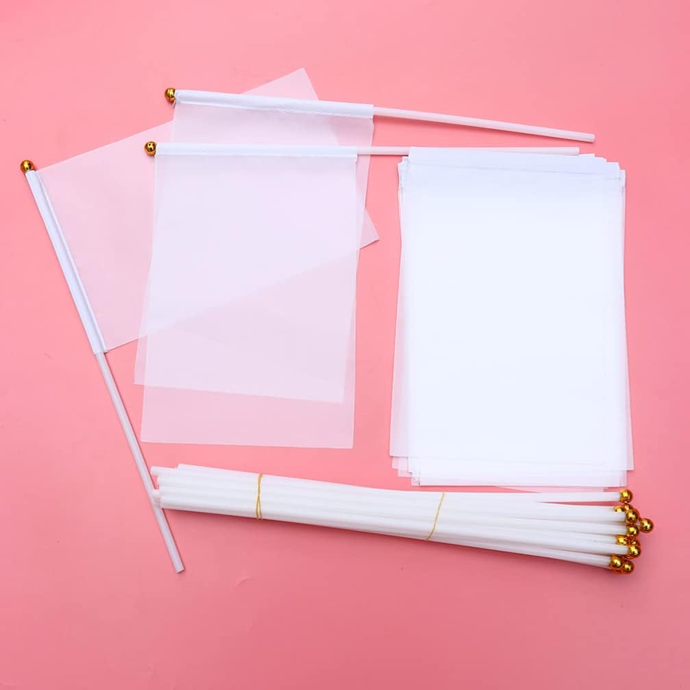 SOIMISS 20pcs Portable Hand-cranked Waving Flag Commanding Referee Flag for Racing Banner for Outdoor Sports Events - Image 4