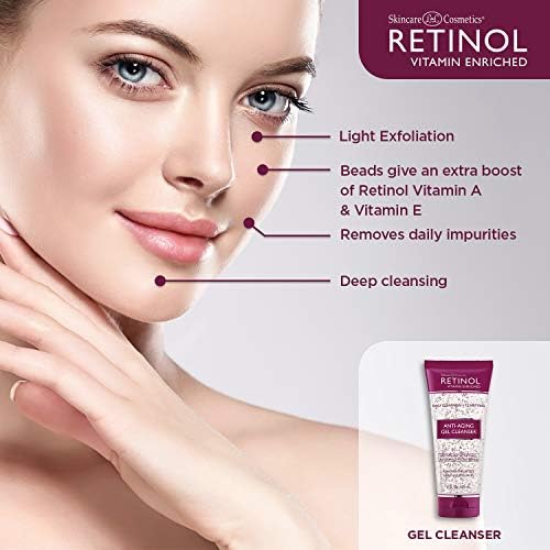Retinol Anti Aging Gel Cleanser Gently Cleans Impurities From Pores Exfoliates For Soft Smooth Skin Antioxidant Rich Micro Beads W Vitamin A E Maximize Renewing Benefits Of Retinol Amazon Sg Beauty
