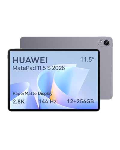 HUAWEI MatePad 11.5 S 2026 Tablet 2.8K 144Hz Ultraklares PaperMatte Display 12+256GB 8800 mAh Akkus 40W Supercharge WiFi 6+ Bluetooth 5.2 Gaming 30 Monate Garantie