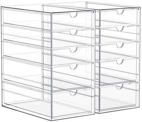 Sorbus Makeup Organizer With 10 Drawers, Acrylic Drawer Organizer for