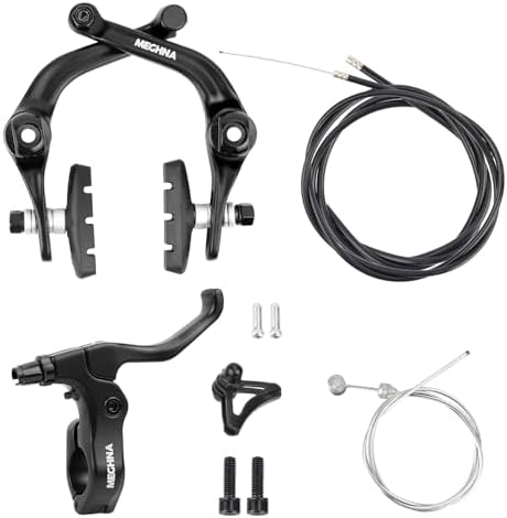 MEGHNA Bike U Brake Rear Set Aluminum Alloy Right Bike Brake Lever with Cables and Brake Pads Rear Rim Brake Set for BMX Bike