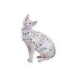 ZHIHAN Vêtements de Chat Sphinx Gilet Mince d'été, Combinaison de Protection Solaire, sans Manches, Anti-Off, Couleur de l'image, M +