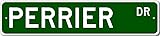 PERRIER Street Sign Personalized Last Name Signs