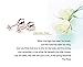 Earrings Bella.Vida Womens Sterling Silver June Simulated Birthstone Studs for Sensitive Ears 7mm