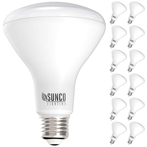 Sunco Lighting 1 Pack BR30 LED Bulb 11W=65W, 7000K Diamond White, 850 LM, E26 Base, Dimmable, 25,000 Lifetime Hours, Indoor Flood Light for Cans - UL & Energy Star