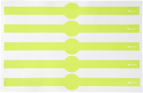 Miniatura 2 de Restaurantware RW Base - Bandas de embalaje de 12 x 1.5 pulgadas, 100 bandas autoadhesivas para el vientre, calcomanías desechables de papel verde