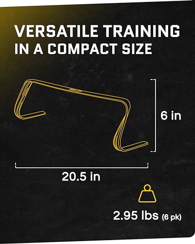 SKLZ Unisex Trainingshurden Hurdle 6er-pack Trainingsh rden, gelb/Schwarz, Einheitsgröße EU