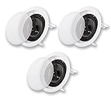 Acoustic Audio CS-IC83 in Ceiling 8' Home Theater 3 Speaker Set 3 Way 1050 Watt CS-IC83-3S