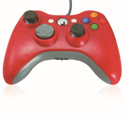 New Wired USB Game Pad Red Controller For MICROSOFT Xbox 360 & Slim PC Windows 7