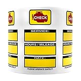 Fleet Service, Next Service Due Reminder Stickers, Handwritten, Ultra Removable, 500 Count