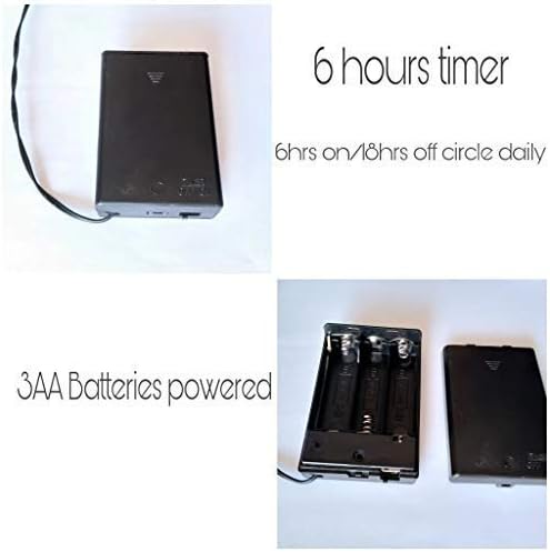 Miniatura 3 de Árbol de bonsái artificial con luz LED de flor de cerezo, ramas ajustables, funciona con pilas para decoración de habitación y regalo (blanco cálido)