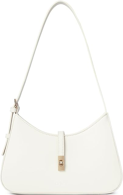 CLUCI Petit sac à épaule, pour femmes tendance avec 2 Bracelet amovible, Purse en cuir végétalien pour le corps croisé, sac à main en flap
