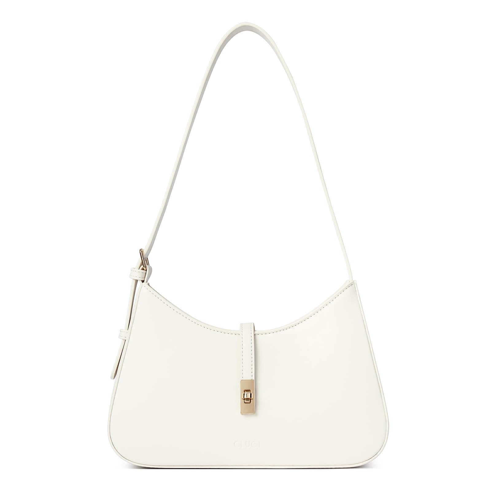 CLUCI Shoulder Bag for Women, Purses for Women, Handbag Hobo Bags Vegan Leather Crossbody Purse with Adjustable Strap White