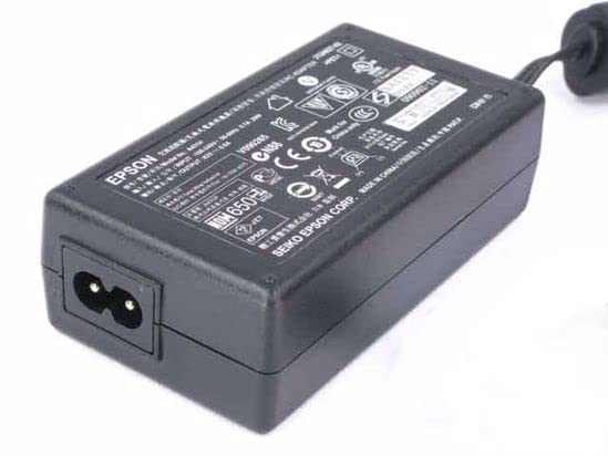 Image of CARE CASE AC Adapter for Epson 3-Pin,Flat,2-Prong Laptop Adapter /Camera /Printer /Adapter /Charger-with 1.8m Power Cord Connector,Black