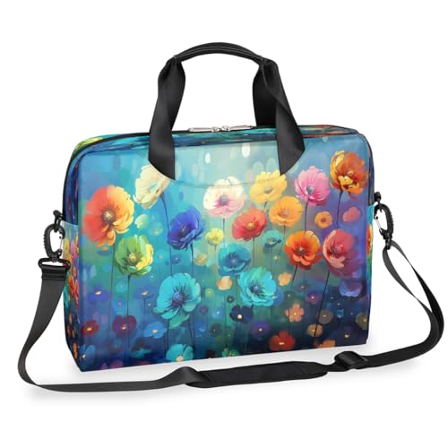 Bolso para laptop impermeable de 16 pulgadas con arte colorido miniatura 1