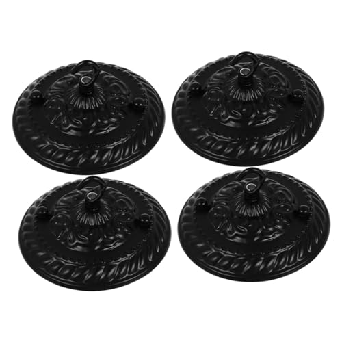 Crochet pour lustre robuste sur plaque de recouvrement plafonnier rétro lot de 4 SEWACC