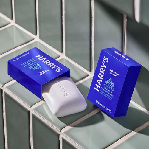 Image of Harry's Bar Soap for Men - Wildlands Scent - (2 Pack) 4 oz - Men's Body Soap - Made with Plant-Based Cleansers - No Parabens, Sulfates, or Dyes