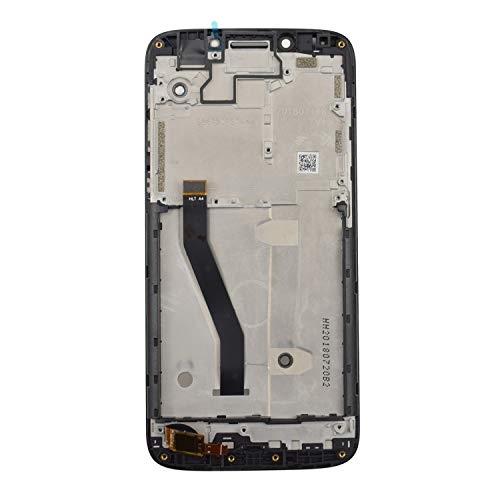 Image of Display Touch Screen Assembly with Frame Replacement for Motorola Moto E5 Play Go Black