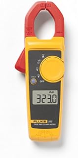 Fluke 323 Clamp Meter For Commercial/Residential Electricians, Measures AC Current To 400 A,Measures AC/DC Voltage To 600 V, Resistance And Continuity, Includes 2 Year Warranty And Soft Carrying Case