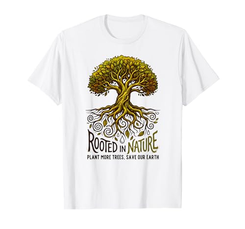 Rooted in Nature Tree Earth Day 2026 Environmental Awareness T-Shirt