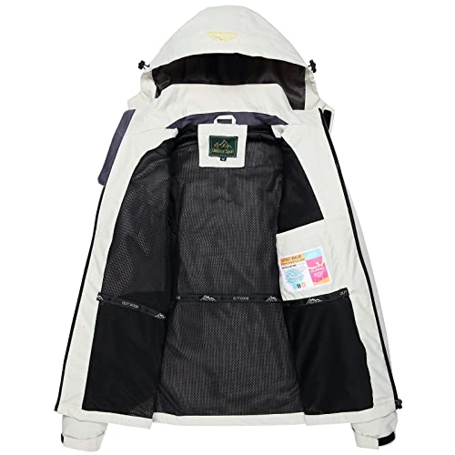 Giisam White Raincoat For Men Spring Waterproof Windbreaker Lightweight Rain Jackets Outdoor Running Hiking Cycling Raincoats #TOP2