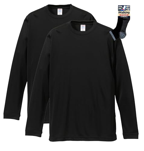 [���i�C�e�b�h�A�X��] UnitedAthle �h���C �����O�X���[�uT�V���c 2���g Sports�\�b�N�X�Z�b�g �u���b�N XL