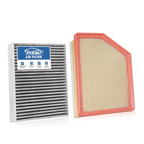 Image of Engine+Cabin Air Filter Fit for 2020-2026 Chevrolet Silverado 2500HD | 2020-2026 GMC Sierra 2500HD /3500HD, All 6.6L Diesel Engine Only, CF11966, 84554703, 99% Filtration Efficiency, Easy Install